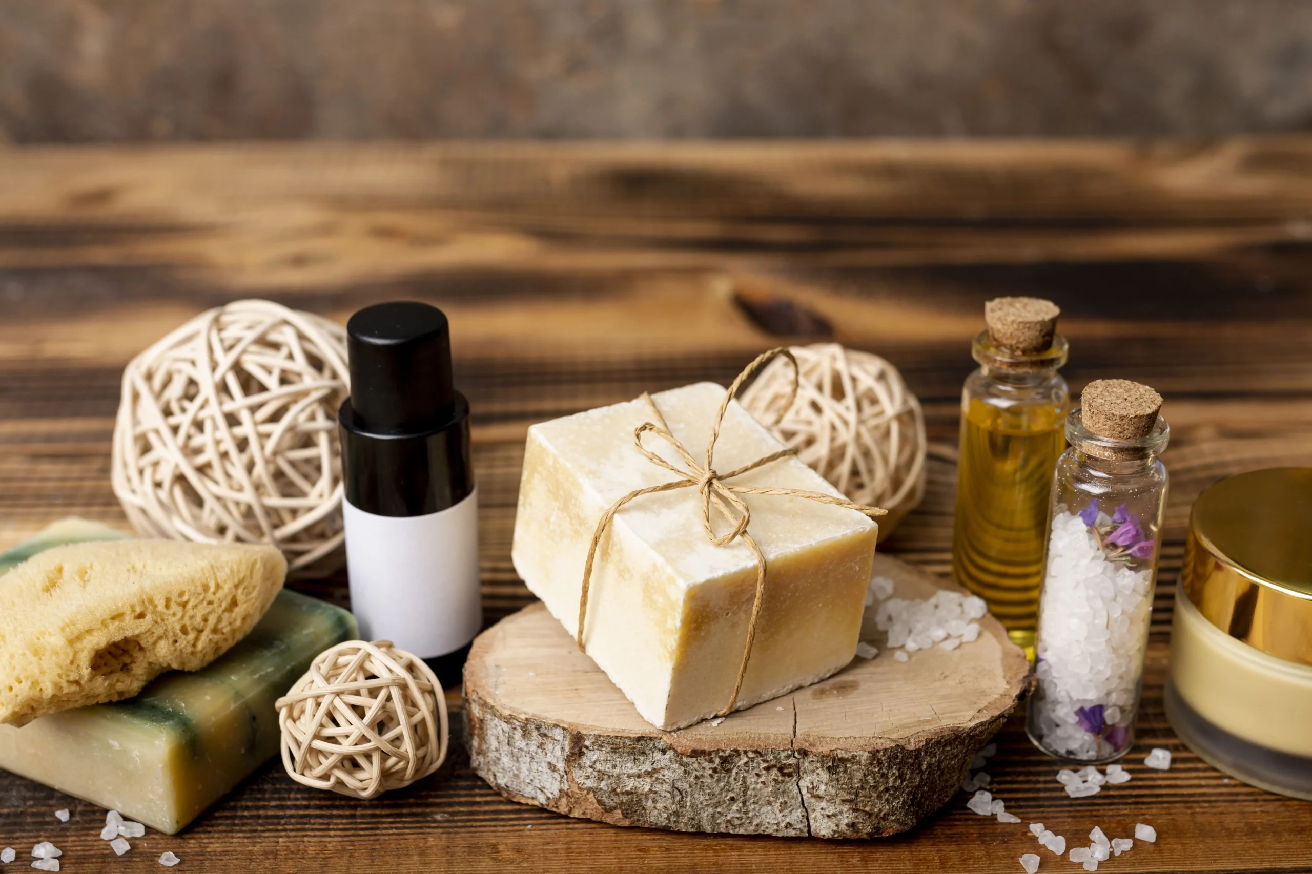 homemade soaps and cosmetics