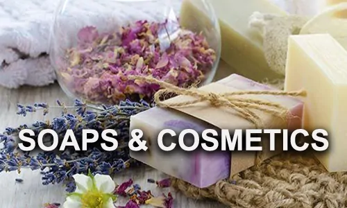 Soaps and cosmetics